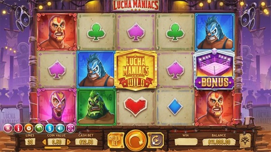 Lucha maniacs slot game review at HappyLuke Vietnam online casino